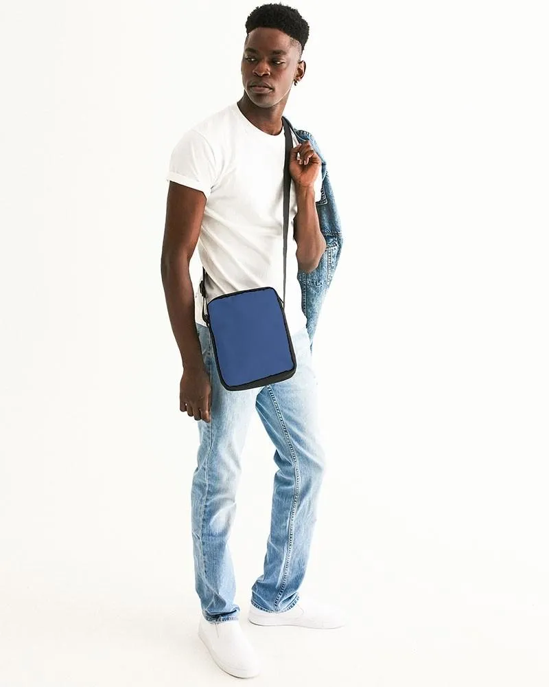 Shaded Midtone Blue Messenger Pouch | C80M60Y0K30