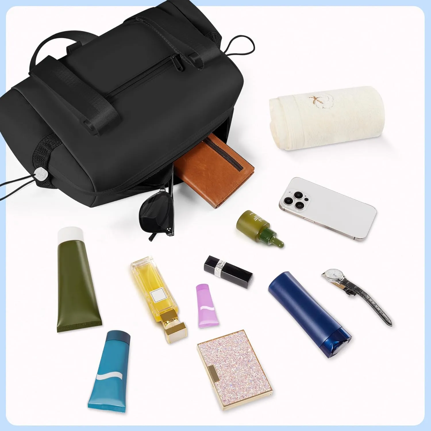 Small Gym Bag & Tote bag for Women, Waterproof Travel Duffle Bag with Wet Compartment, Mini Gym Bag for Sport & Workout & Swimming - KUKUPAK