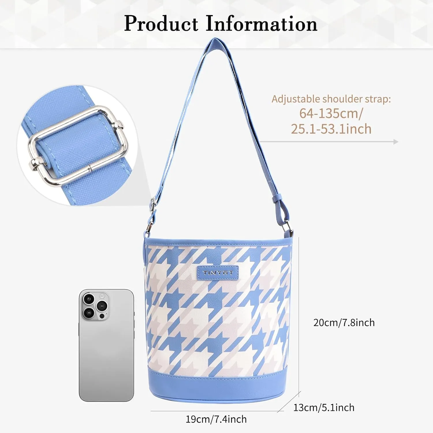 TINYAT Crossbody Bag for Women Small Cross body Purse With Adjustable Wide Strap Women Shoulder Handbags Purse