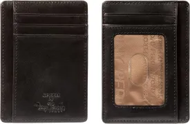 Tony Perotti Men's Italian Leather Wallets - Men's Ultra Slim RFID Wallet - Skinny Wallet for Men With ID Window - Eco-Friendly Tanned Full Grain Leather Wallet Made in Italy