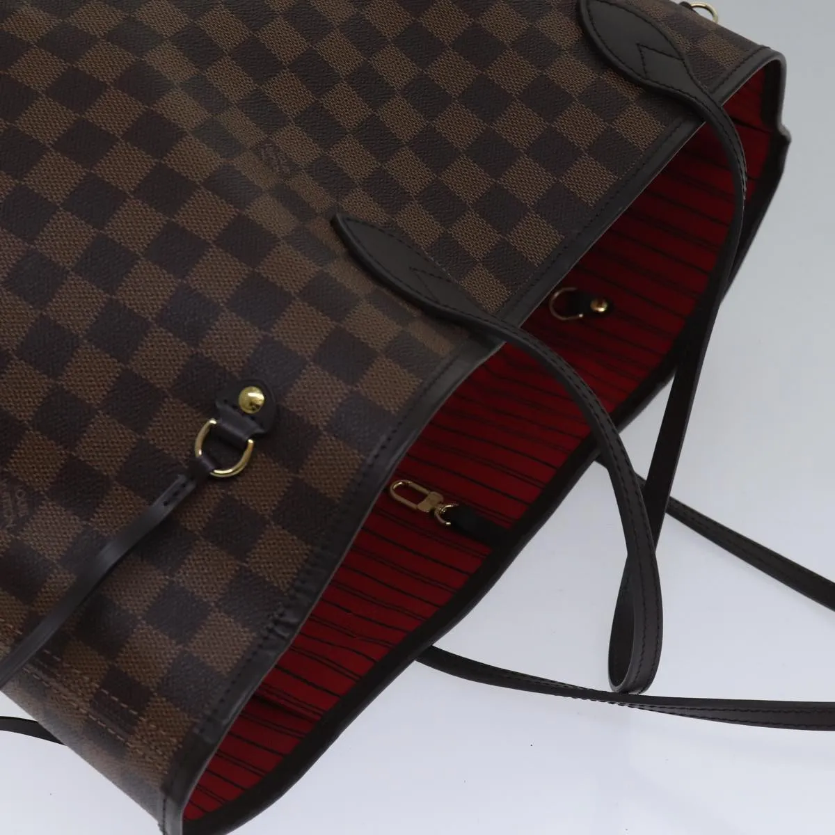 Trendy Inspired Louis Vuitton Damier Ebene Neverfull Gm Tote Bag N51106 Lv Auth 86989sa