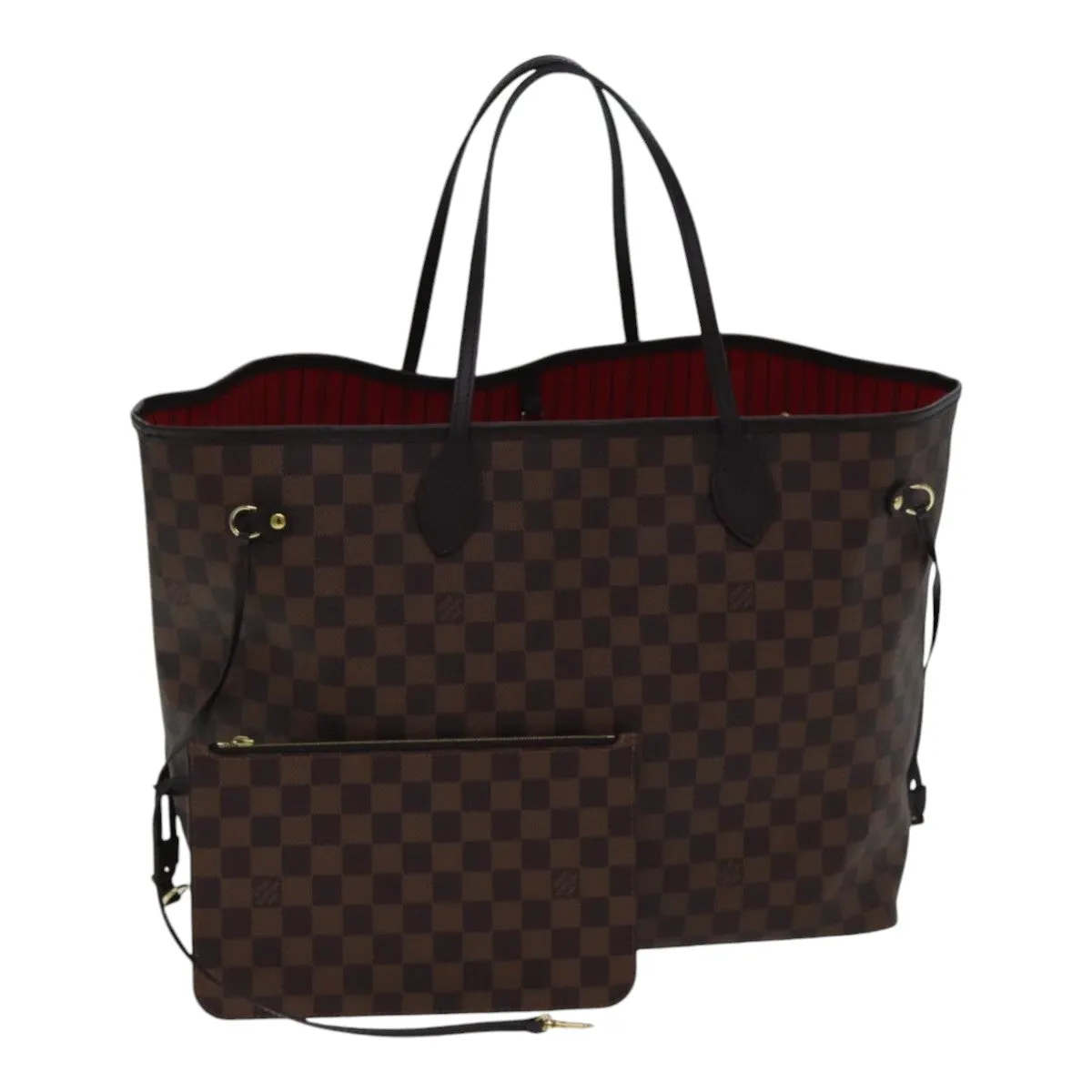Trendy Inspired Louis Vuitton Damier Ebene Neverfull Gm Tote Bag N51106 Lv Auth 86989sa