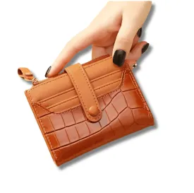 Women Short Wallet - Luxury Compact Fashion Leather Wallet - WWC005