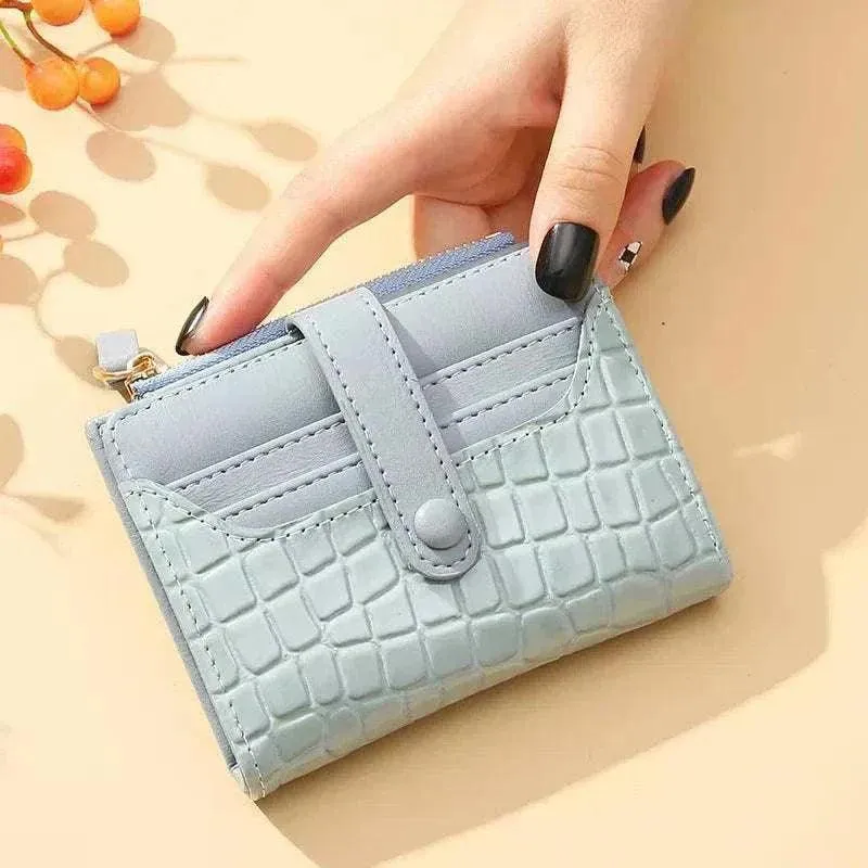 Women Short Wallet - Luxury Compact Fashion Leather Wallet - WWC005