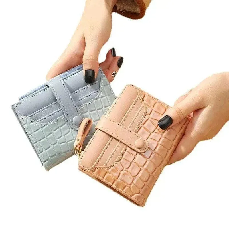 Women Short Wallet - Luxury Compact Fashion Leather Wallet - WWC005