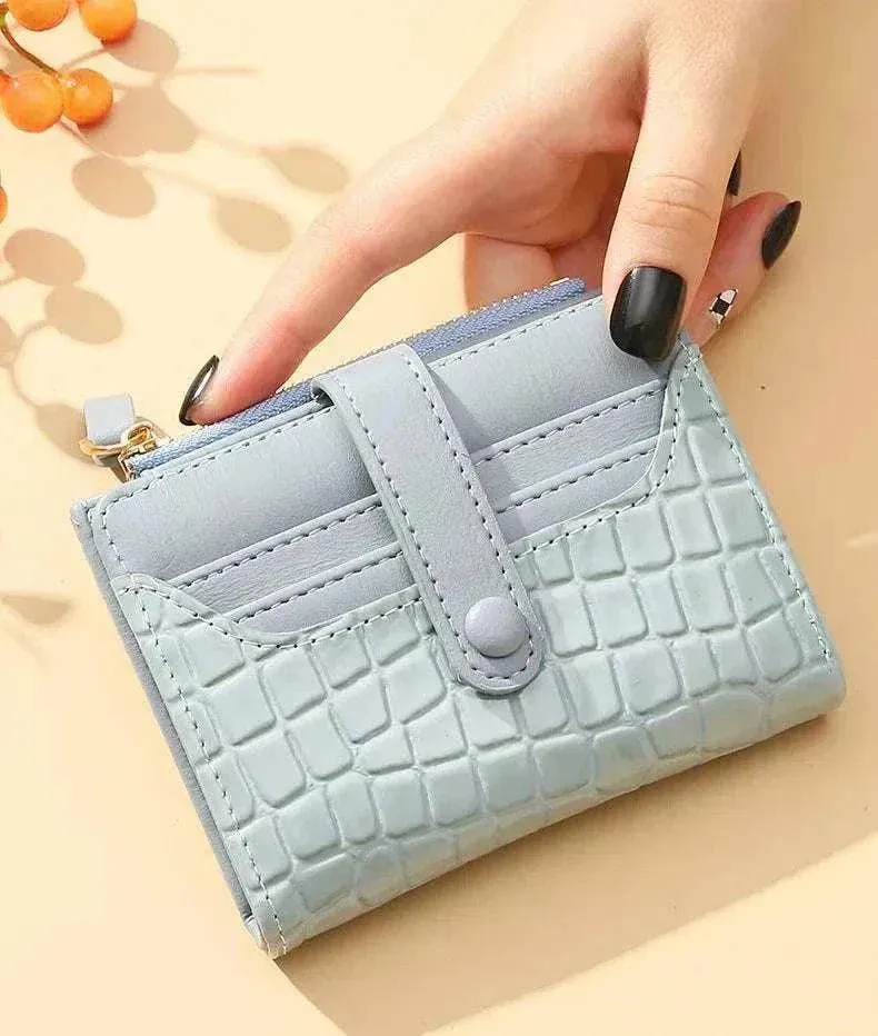 Women Short Wallet - Luxury Compact Fashion Leather Wallet - WWC005