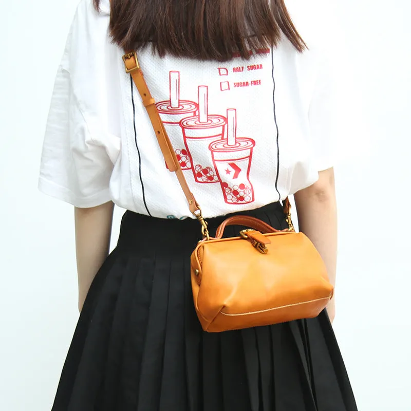 Women's Small Doctor Style Handbag Dr Bag Purse