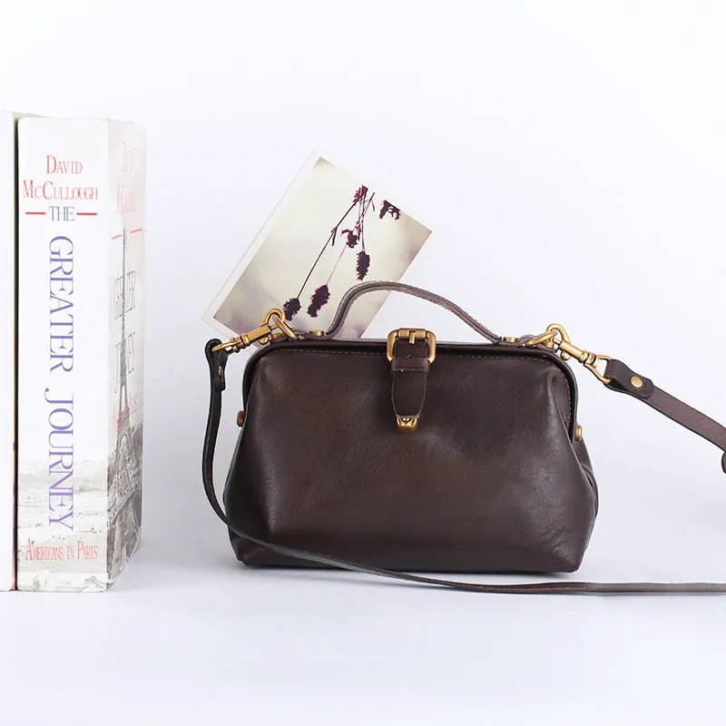 Women's Small Doctor Style Handbag Dr Bag Purse