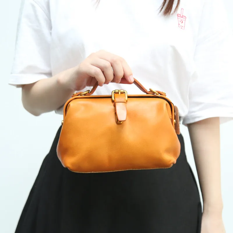 Women's Small Doctor Style Handbag Dr Bag Purse
