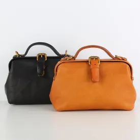 Women's Small Doctor Style Handbag Dr Bag Purse