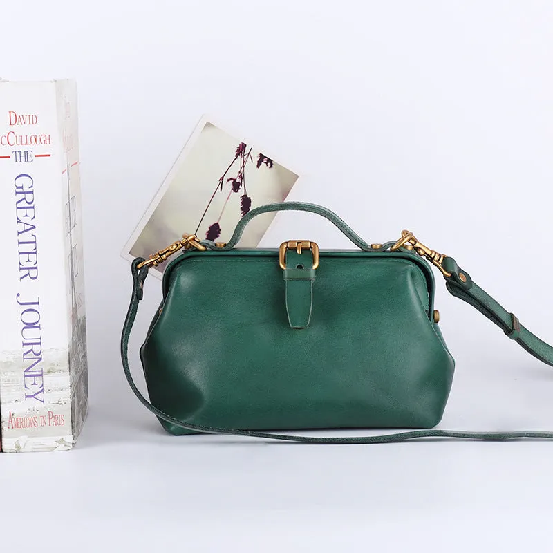 Women's Small Doctor Style Handbag Dr Bag Purse