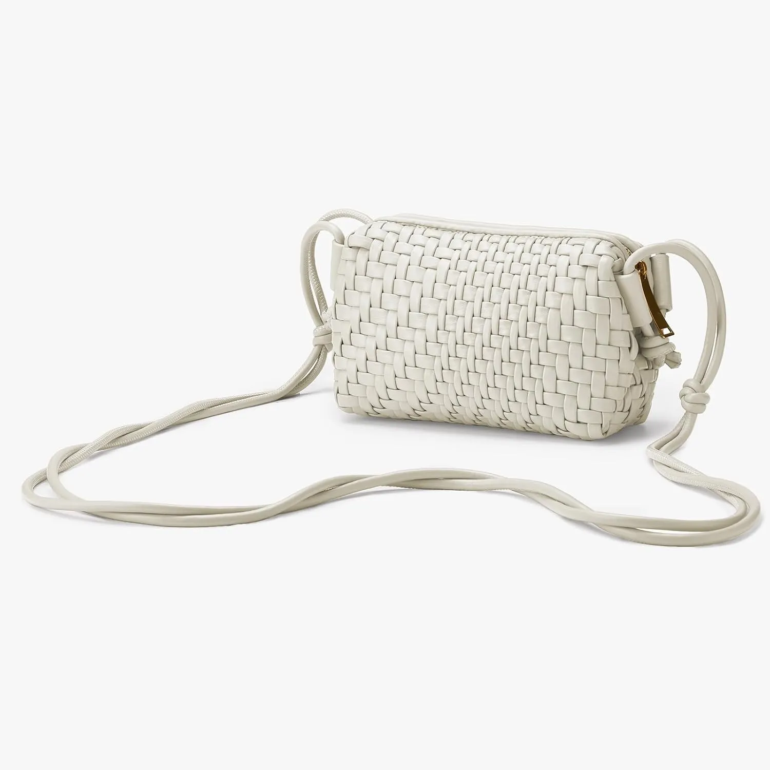 Woven Crossbody Bag for Women Small Woven Purse Vegan Leather Handbag Braided Purse Small Crossbody Bag
