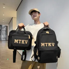 Xiulong Japanese Fashion Brand Junior School Backpack New Campus Girls' Shoulder Bag Letter Printing Stylish Backpack for Women